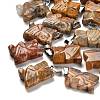 Natural Crazy Agate Pendants G-B127-09P-03-1