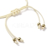 Sunflower Alloy Enamel Charms Braided Bracelets LS-BJEW-A016-01A-3