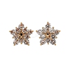 Brass Micro Pave Cubic Zirconia Stud Earrings EJEW-R018-10G-01-4