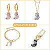 25Pcs 5 Styles Rack Plating Alloy Pendants ENAM-CJ0004-73-6