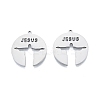 Non-Tarnish 201 Stainless Steel Pendant STAS-B027-18P-2