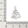 Brass Micro Pave Cubic Zirconia Pendants KK-H521-02A-P-3