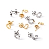 24 Pairs 2 Style 304 Stainless Steel Ring Stud Earrings EJEW-UN0001-90-2