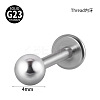 G23 Titanium 17 Gauge Internally Threaded Labrets WGEEA58-07-1