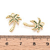 Brass Pave Cubic Zirconia Pendants KK-T074-97A-G-3