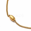 Ion Plating(IP) 304 Stainless Steel Curb Chain Necklaces NJEW-P275-01G-2