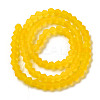 Imitate Austrian Crystal Frosted Glass Beads Strands EGLA-A039-T3mm-MD22-2