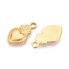 304 Stainless Steel Pendants STAS-T065-26B-G-2