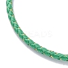 Polyester Cord Braided Bracelet Makings MAK-Z003-01G-22-2