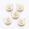 Brass Charms X-KK-T020-88G-1