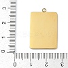 304 Stainless Steel Rhinestones Pendants STAS-D306-01G-F-3