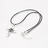 Alloy Pendant Necklaces NJEW-P197-02-1