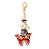 8Pcs Butterfly Alloy Enamel Pendant Decorations HJEW-JM04157-3