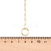 Brass Paperclip Chain Y Lariat Necklaces NJEW-H087-06F-G-5
