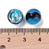 Handmade Silver Foil Glass Beads LAMP-A001-G03-10mm-2