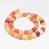 Natural Topaz Jade Bead Strands G-K153-B43-6mm-2