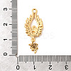 Brass Micro Pave Cubic Zirconia Pendants KK-C117-09G-3
