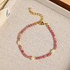 Natural Red Jasper Beaded Bracelets for Women EX6667-2-1