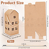 House Shaped Kraft Paper Candy Totes LS-CON-WH0105-01-2