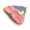 Printed 304 Stainless Steel Pendants STAS-P419-08G-01-2