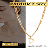 1Pc 304 Stainless Steel Letter Pendant Necklaces NJEW-LP0001-33V-G-2