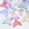 Transparent Spray Painted  Glass Pendants GLAA-S190-009A-1