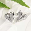 Non-Tarnish 304 Stainless Steel Heart Stud Earrings for Women LS-EJEW-F300-09P-1