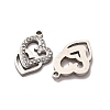 304 Stainless Steel Clay Rhinestone Pendants STAS-P406-17J-P-2