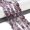 Natural Purple Phantom Quartz Purple Lodolite Quartz Beads Strands G-P497-01C-32-2