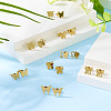 8 Pairs 8 Styles PVD Vacuum Plating 304 Stainless Steel Stud Earrings for Women EJEW-TA0001-45-5