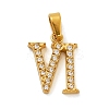 Ion Plating(IP) 304 Stainless Steel Micro Pave Cubic Zirconia Pendants STAS-H228-02G-06-1