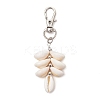 Natural Cowrie Shell Pendant Decorations HJEW-JM03096-02-2