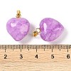 Dyed Natural Jade Pendants G-J386-H14-G-3