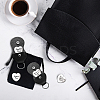 1 Set Friendship Theme Heart Double-Sided Engraved Stainless Steel Commemorative Decision Maker Coin AJEW-GL0001-60-6