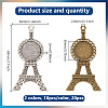 DIY Blank Eiffel Tower Pendant Making Kit DIY-GO0001-69-2