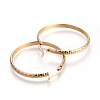 201 Stainless Steel Big Hoop Earrings LS-EJEW-A054-49G-2