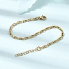 3MM 304 Stainless Steel Twisted Oval Link Chain Bracelets for Man and Women SA-CBAB767-17A-G-2
