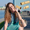 6Pcs 3 Colors 304 Stainless Steel Bayonet Clasps FIND-PH0021-89B-6