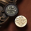 Good Luck Wax Seal Brass Stamp Heads AJEW-M038-01N-G-1