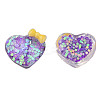 Transparent Epoxy Resin Cabochons CRES-N034-49A-1