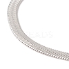 Non-Tarnish 304 Stainless Steel Herringbone Chains Bracelet for Men Women BJEW-D450-01P-01-2