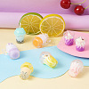 Fashewelry 32Pcs 16 Style Imitation Bubble Tea & Ice Cream Resin Pendants RESI-FW0001-07-4