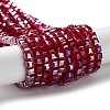 Electroplate Glass Beads Strands LS-EGLA-R030-4x4mm-04-5