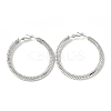 Brass Chain Wrap Big Hoop Earrings for Women EJEW-A070-04P-1