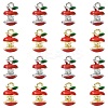 16Pcs 2 Colors Apple Alloy Enamel Charms ENAM-CJ0007-48-1