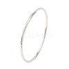 201 Stainless Steel Plain Bangles for Women BJEW-B150-07P-4