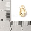 Christmas Theme Brass Micro Pave Cubic Zirconia Charms KK-P278-11G-3