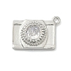 Brass Pave Clear Cubic Zirconia Charms KK-G548-08P-1