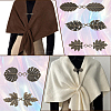 5Pcs 5 Styles Alloy Cardigan Clips AJEW-SC0004-38AB-5