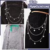 3Pcs Iron Chain Belts HJEW-CJ00080-9